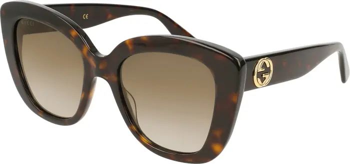 Gucci 52mm Gradient Cat Eye Sunglasses | Nordstrom | Nordstrom