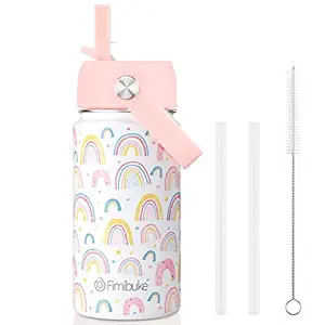 Fimibuke Kids Insulated Water Bottle - 14oz BPA-FREE 18/8 Stainless Steel Travel Tumbler Double W... | Amazon (US)