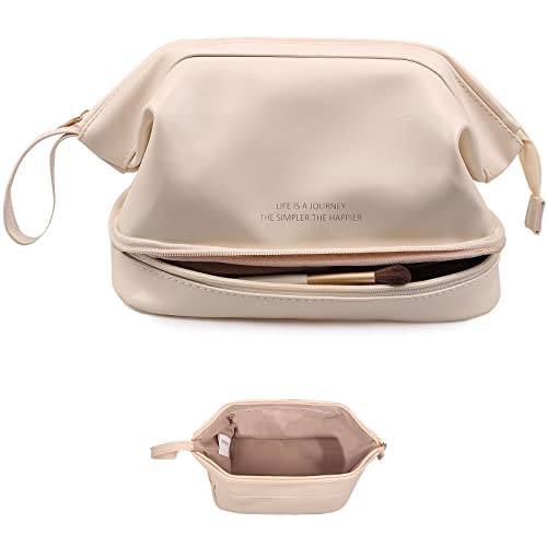 Abiudeng Large Makeup Bag,Waterproof Cosmetic Bag,Make up Travel Bag Essentials,Cute Travel Toile... | Amazon (US)