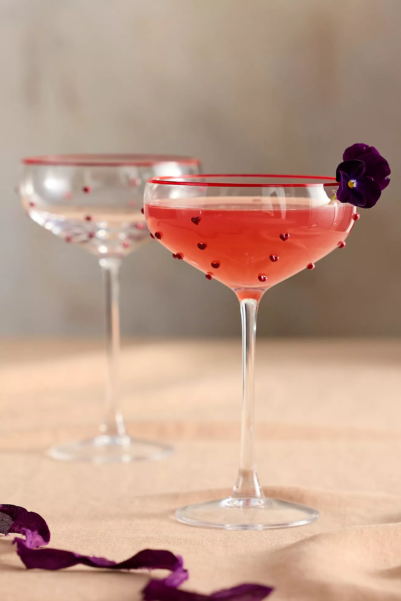 Heart Confetti Coupes, Set of 2 | Anthropologie (US)