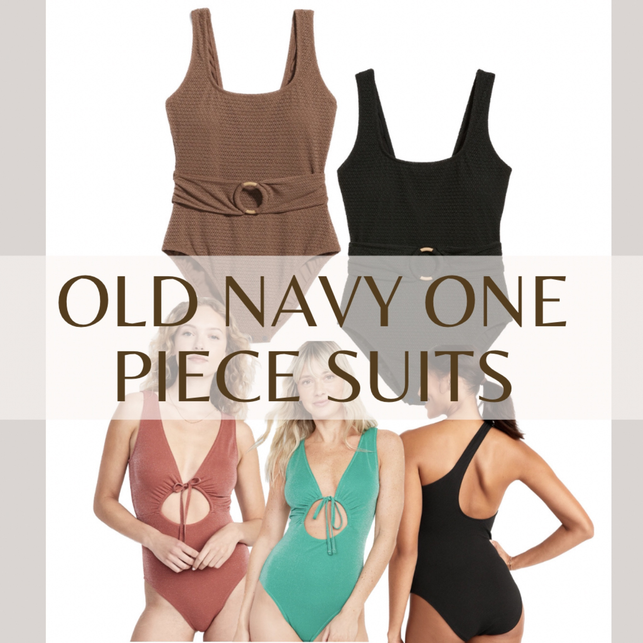 These women’s one piece swimsuits are to die for! I have personally tried the top one (LOVE) and I have the one shoulder swimsuit in transit. I plan on grabbing the cut out swimsuit in store tonight! Love how affordable they are. Plus they’re on sale!

#LTKsalealert #LTKswim #LTKunder50