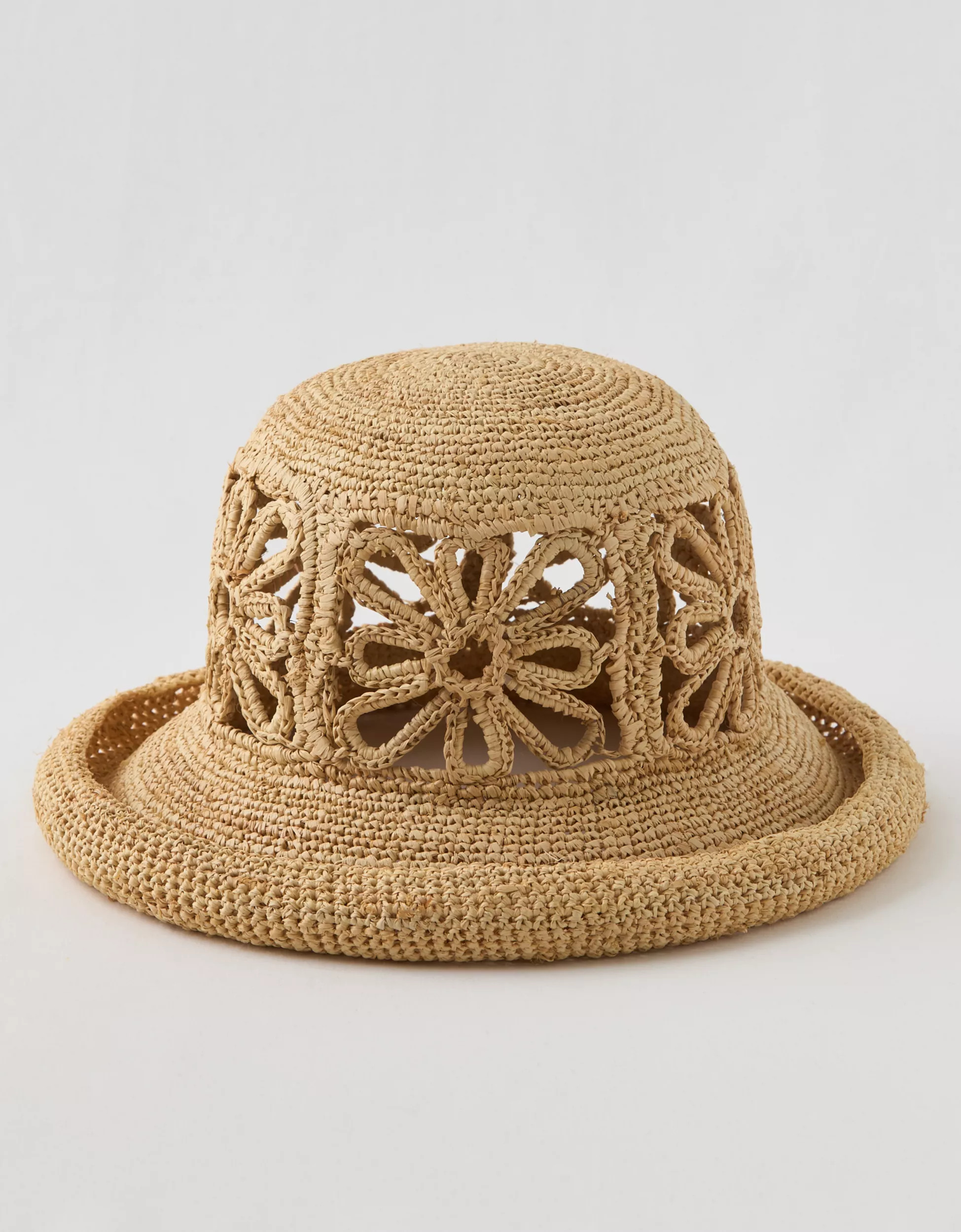 Aerie Flower Straw Hat | Aerie