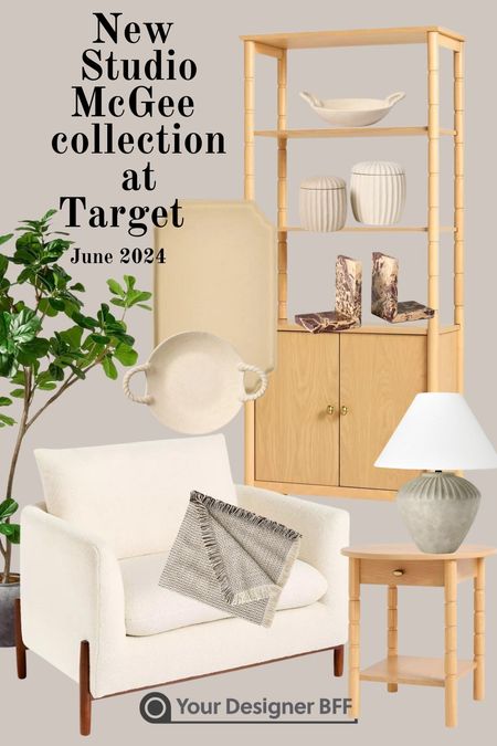 Target, Studio McGee, June 2024, Wood Cabinet, Wooden Accent Table, Ceramic Table Lamp, Artificial Tree, Oversized Accent Chair, Ceramic Glaze Tray, Ceramic Canisters, Ceramic Bowl, Boucle Throw Blanket, Marble Bookends, Marble Links

#LTKSeasonal #LTKHome
