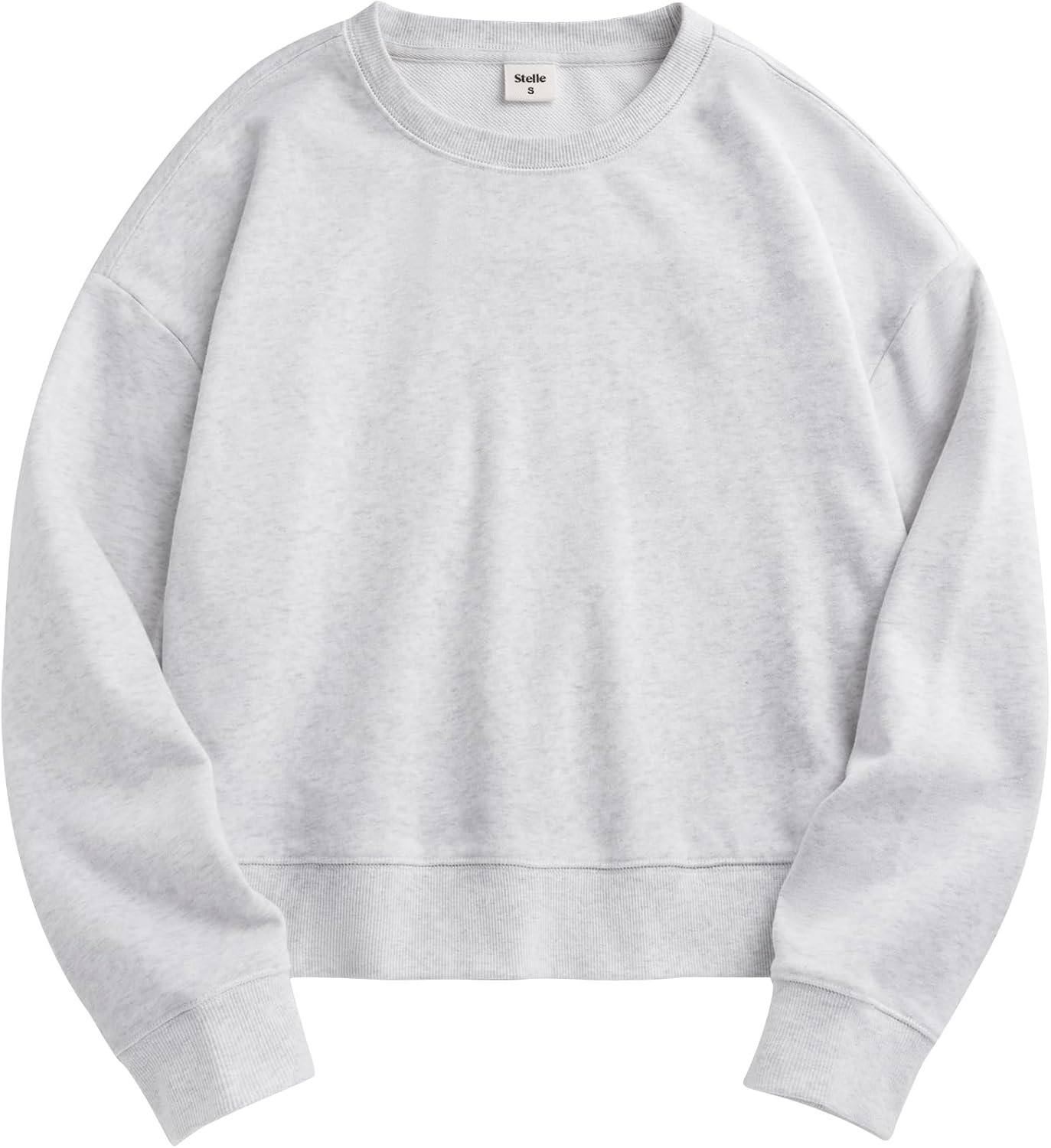 Stelle Women’s Cropped Crewneck Sweatshirt Relaxed Fit Casual Everyday | Amazon (US)