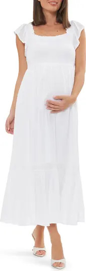 Ripe Maternity Hail Spot Convertible Maxi Maternity Dress | Nordstrom | Nordstrom