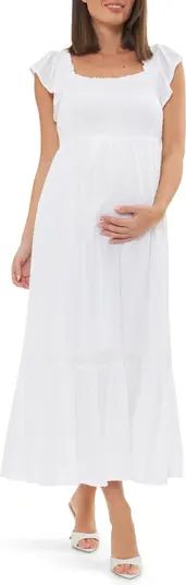 Ripe Maternity Hail Spot Convertible Maxi Maternity Dress | Nordstrom | Nordstrom
