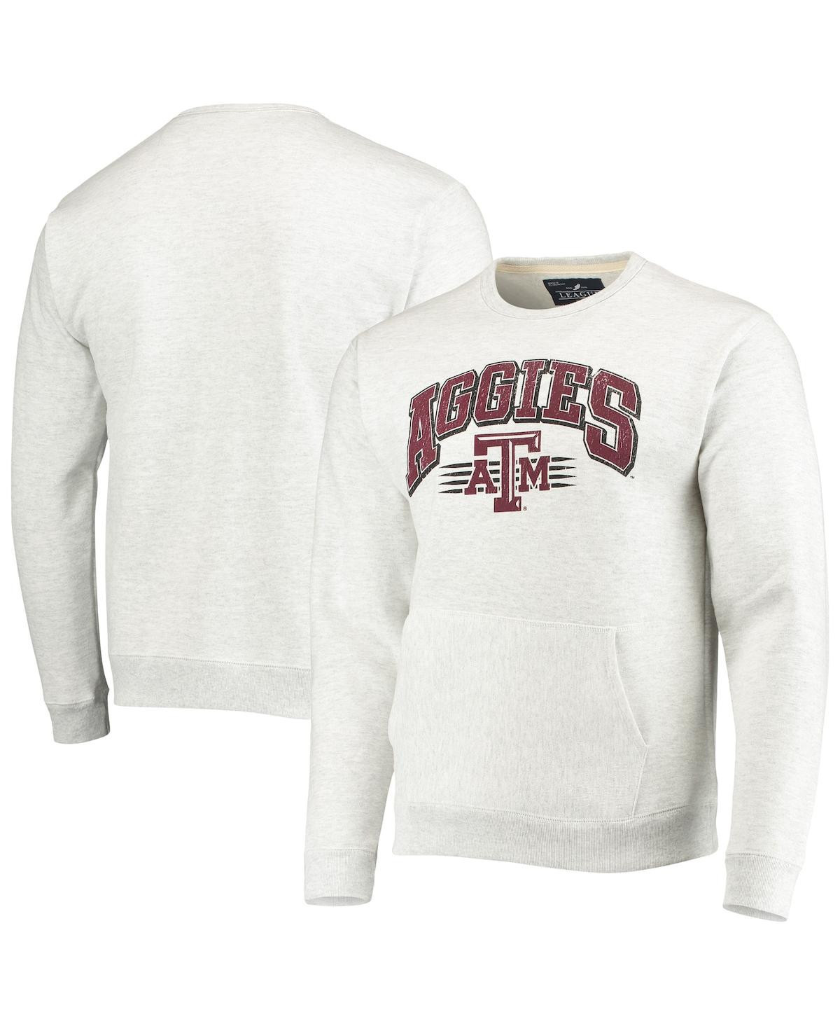 Men's League Collegiate Wear Heathered Gray Texas A&M Aggies Upperclassman Pocket Pullover Sweatshirt - Heathered Gray | Macy's