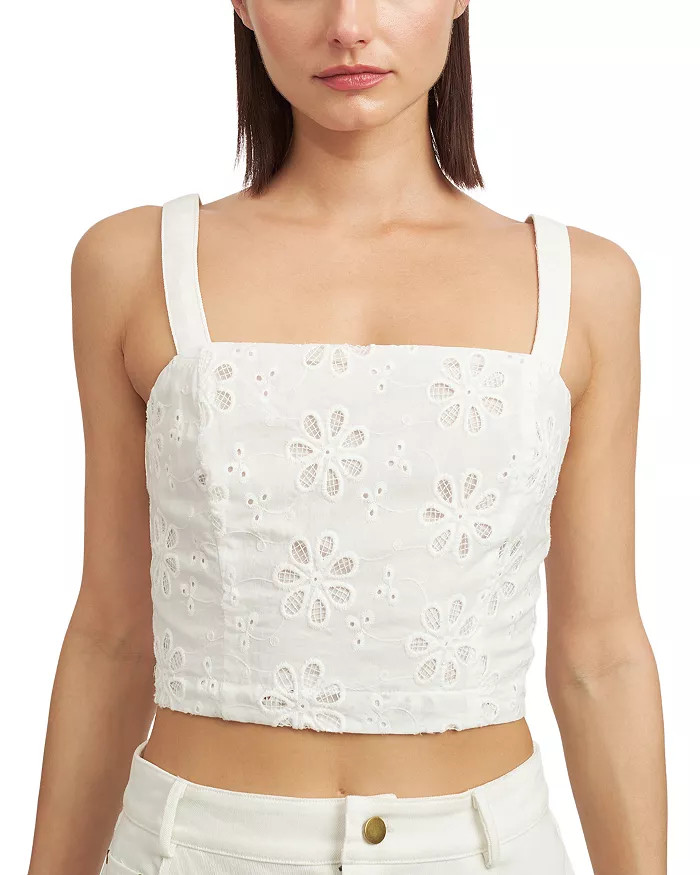 En Saison Eyelet Cropped Top Women - Bloomingdale's | Bloomingdale's (US)