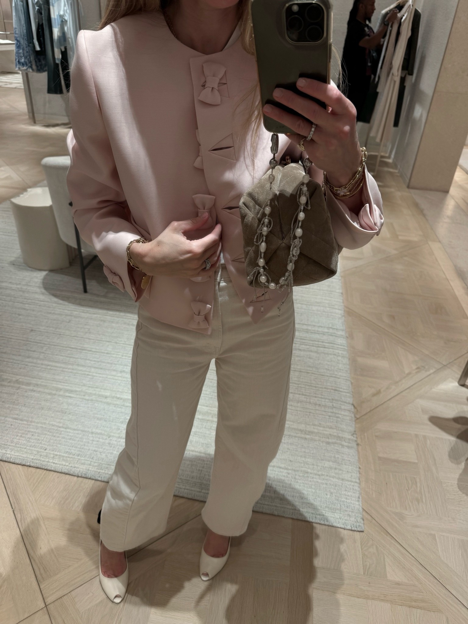 Pretty pink x cream jeans. Love this pair.

#LTKgrwm #LTKdayinmylife #LTKmomlife