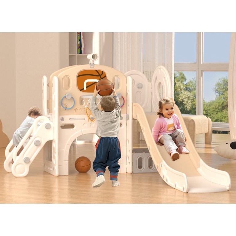 XJD 7 in 1 Toddler Slide Set, Kids Slide for Toddlers Age 1+, Toddler Climber Slide Play Set With... | Walmart (US)