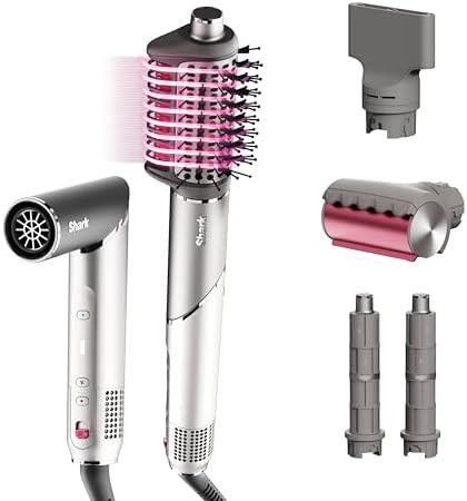 Shark FlexFusion Hair Dryer with Fusion Hair Brush, Ceramic Air Styler with Auto-Wrap Hair Curler... | Amazon (US)