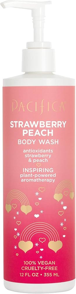 Pacifica Body Wash Stawberry Peach, 12 Fl Oz | Amazon (US)