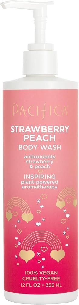 Pacifica Body Wash Stawberry Peach, 12 Fl Oz | Amazon (US)