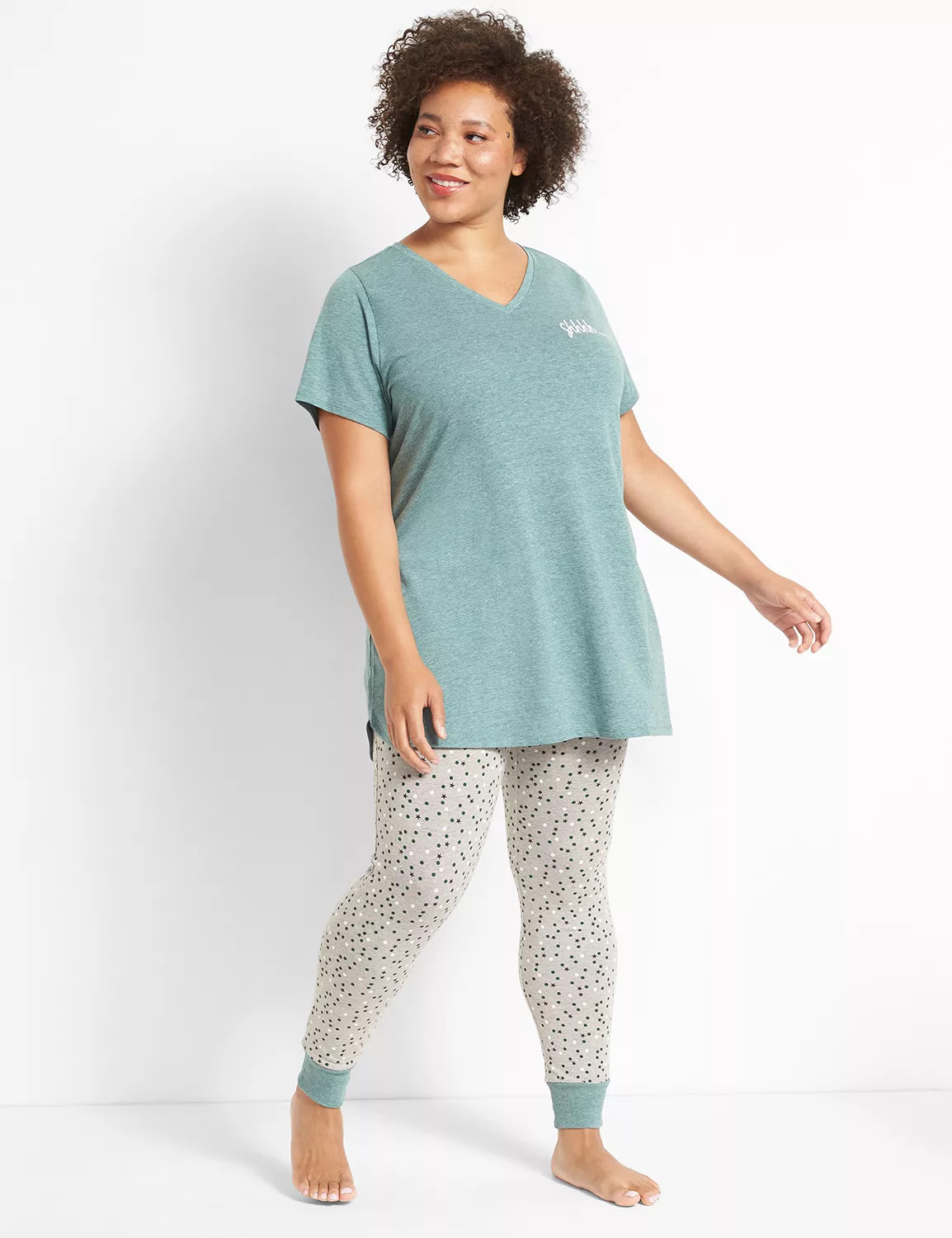 Lane Bryant Women's Tee & Legging Pj Set 26/28 Shhhh | Lane Bryant (US)