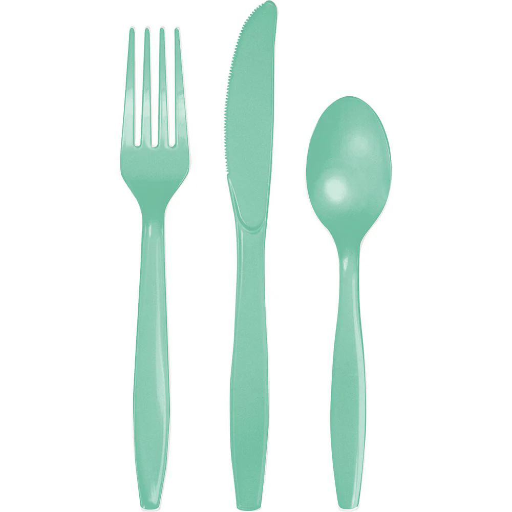 Mint Plastic Flatware | Jollity & CO.