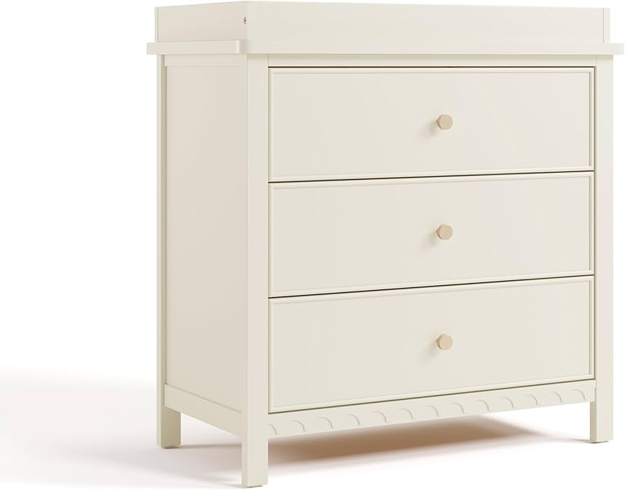 Graco Sasha 3-Drawer Chest with Changing Table Topper (Froasted Oat) – GREENGUARD Gold Certifie... | Amazon (US)