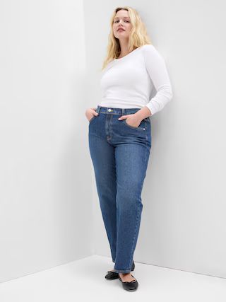 Mid Rise &apos;90s Loose Jeans with Washwell | Gap Factory