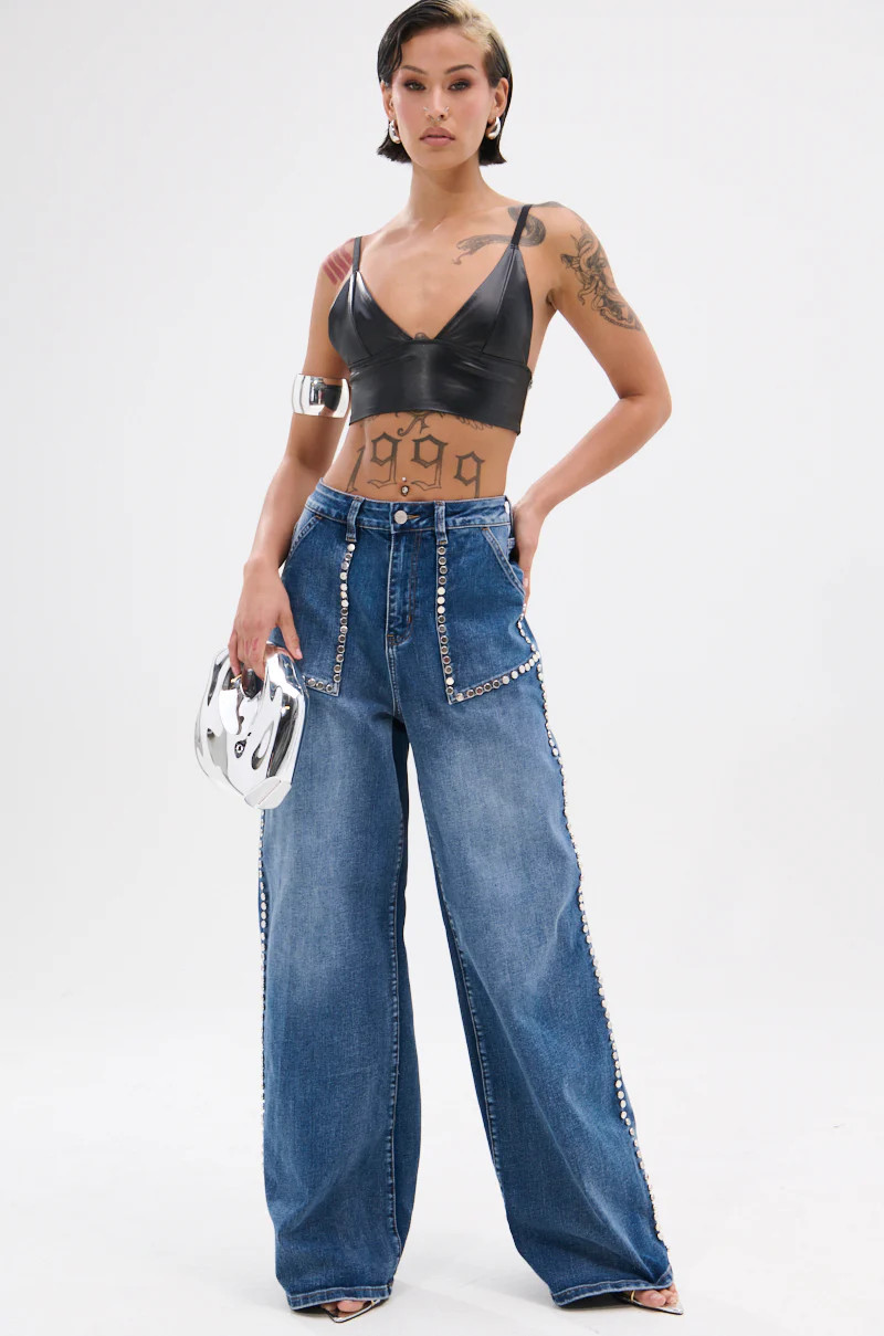 MY OWN THING STUDDED DENIM | AKIRA