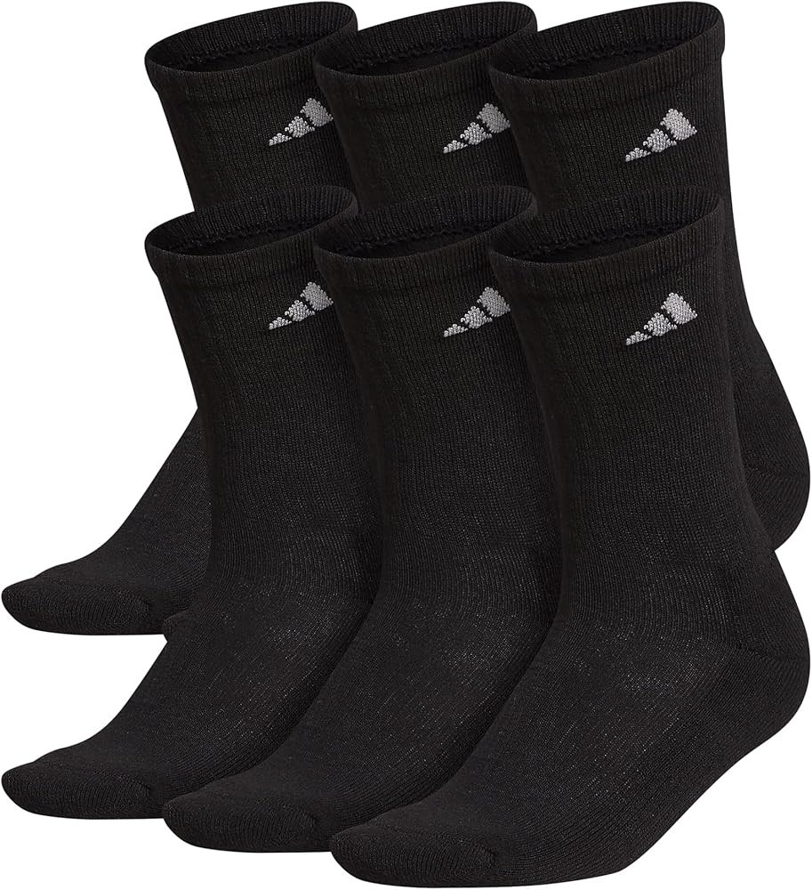adidas Women's Athletic Cushioned 6-pack Crew | Amazon (US)