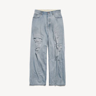 Women's Baggy Pants in Light Blue