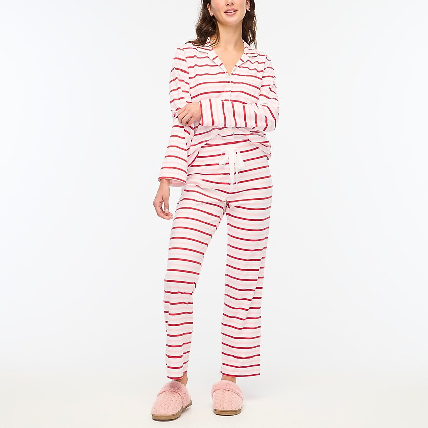 Striped knit pajama set | J.Crew Factory