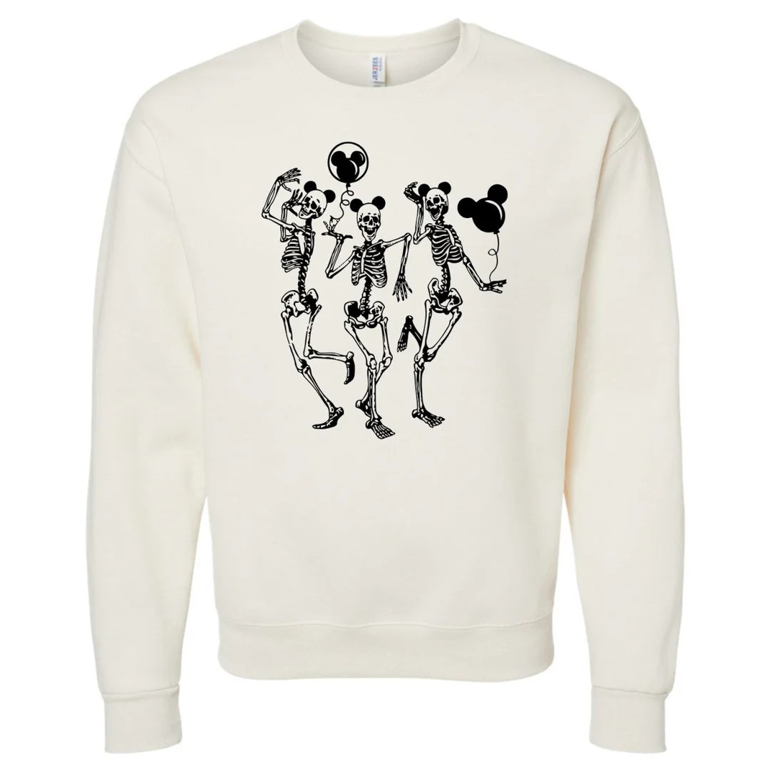 'Skeleton Dancing' Crewneck Sweatshirt | United Monograms