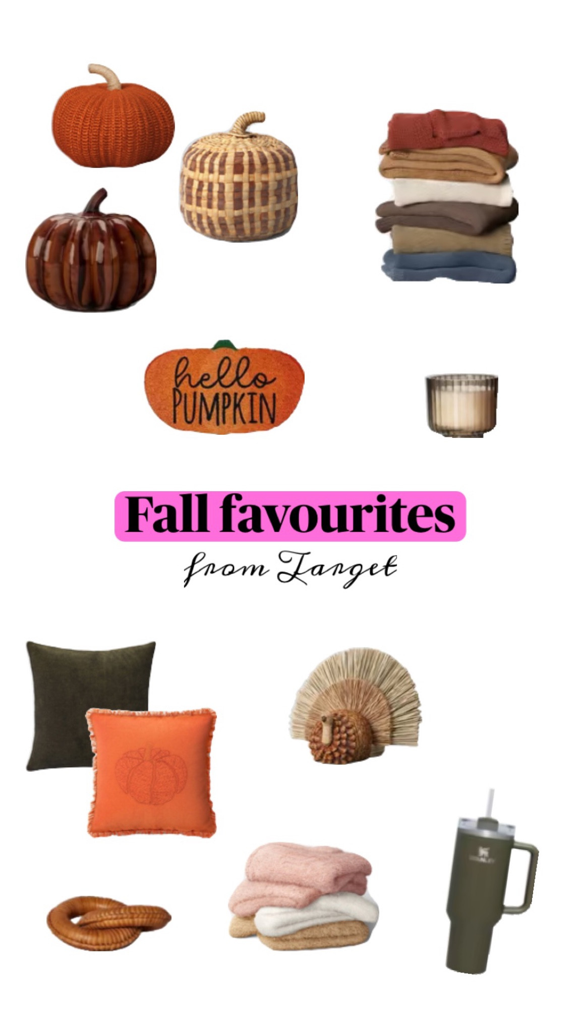 Fall favourites (and new to target) for autumn! 

#LTKSeasonal #LTKstyletip #LTKhome