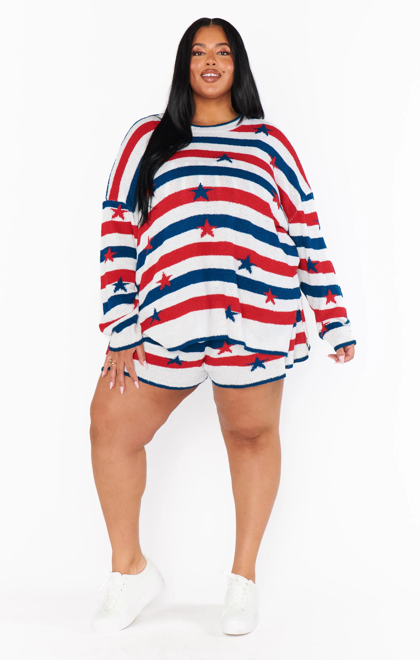 Go To Sweater ~ Star Spangled Stripe Knit | Show Me Your Mumu