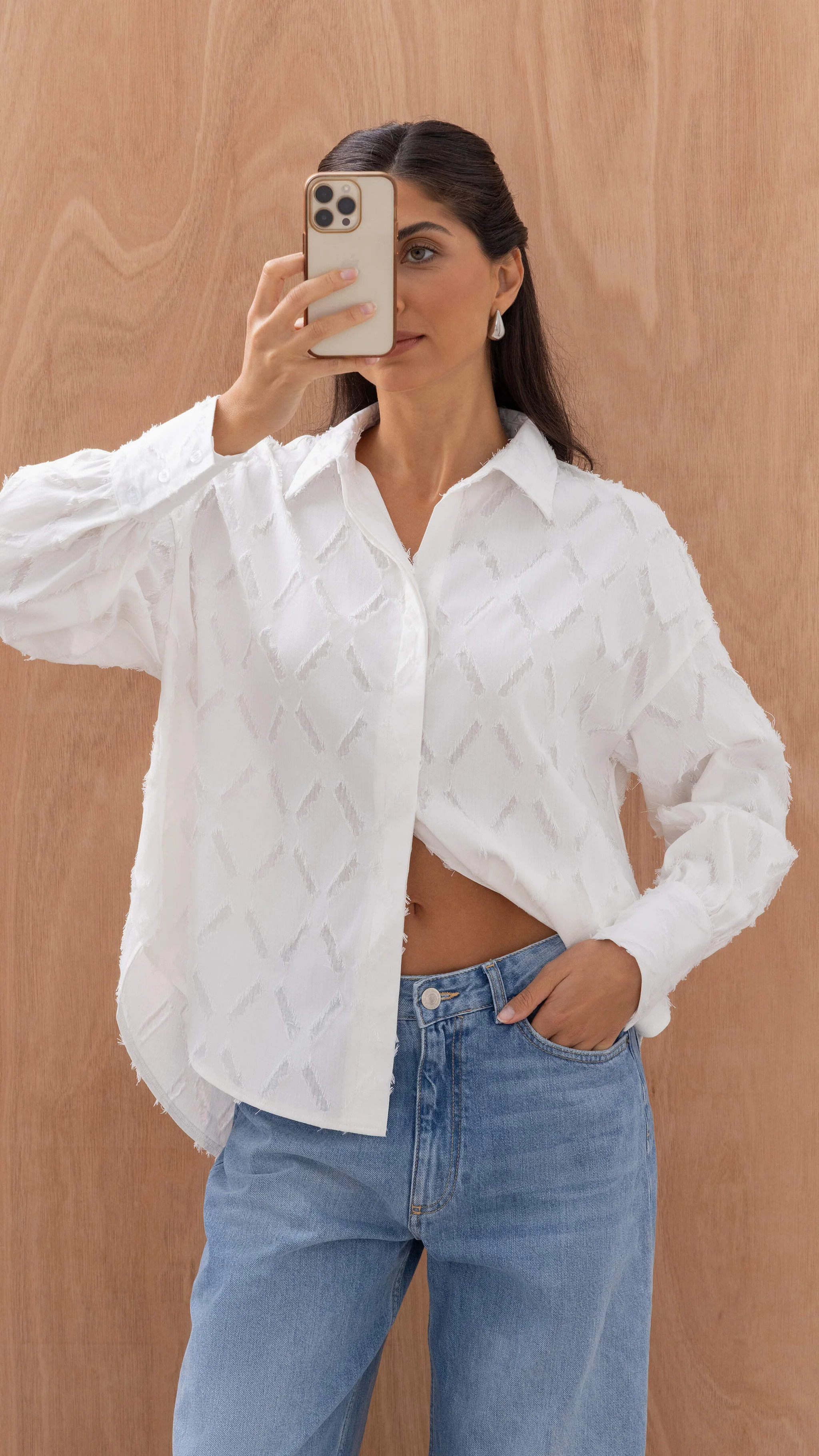 Marlowe Shirt - White Stripe | Charli