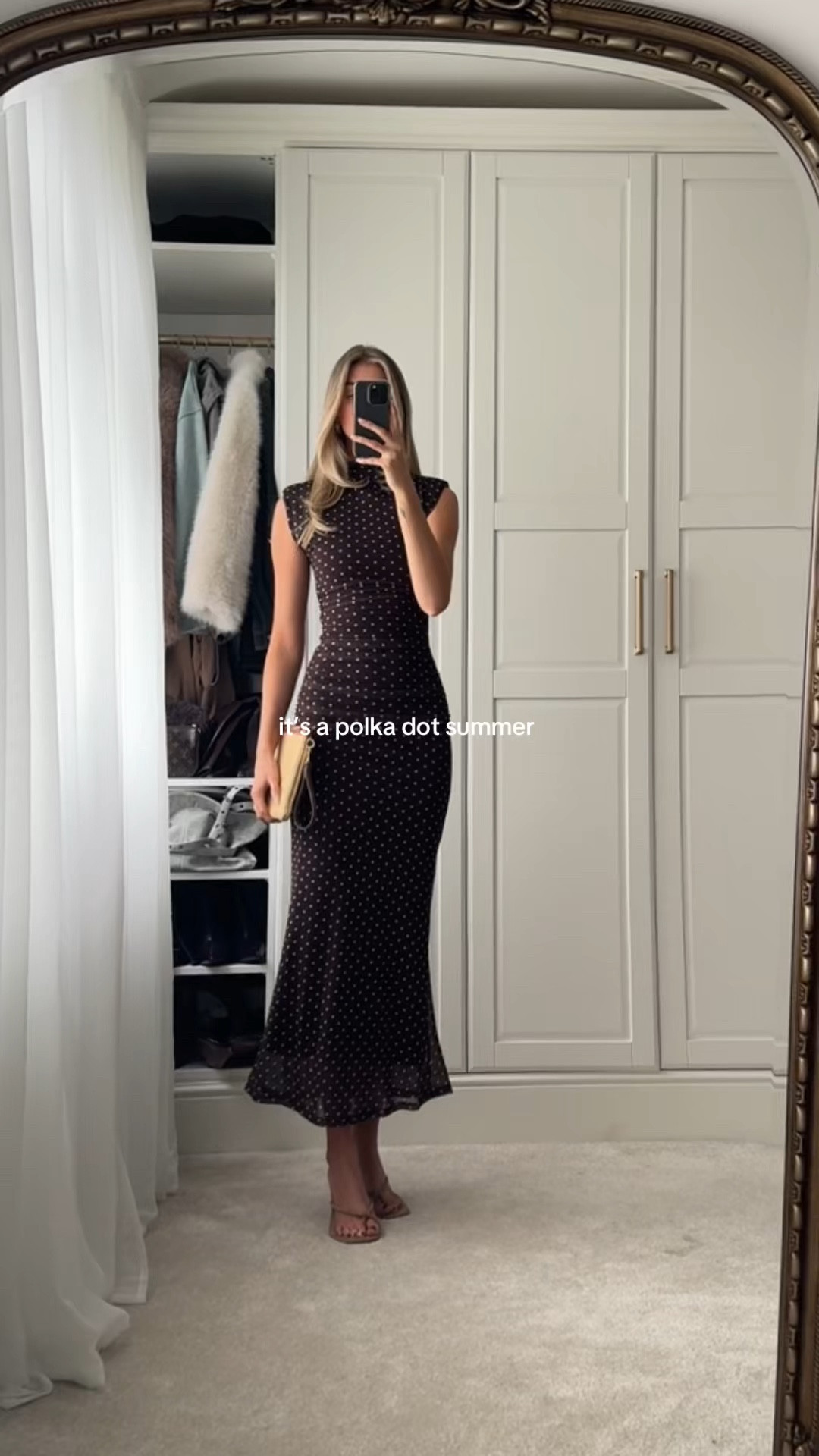 Polka dot dresses allll summer 💘 size down in the red Zara dress it comes up big! 