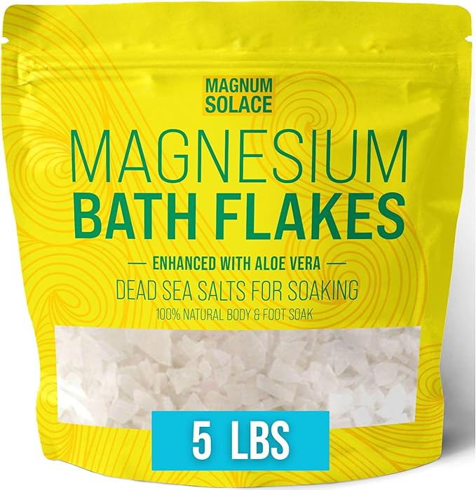 Magnesium Bath Flakes - Dead Sea Salt – Dead Sea Salts for Soaking – Magnesium Flakes for Bat... | Amazon (US)