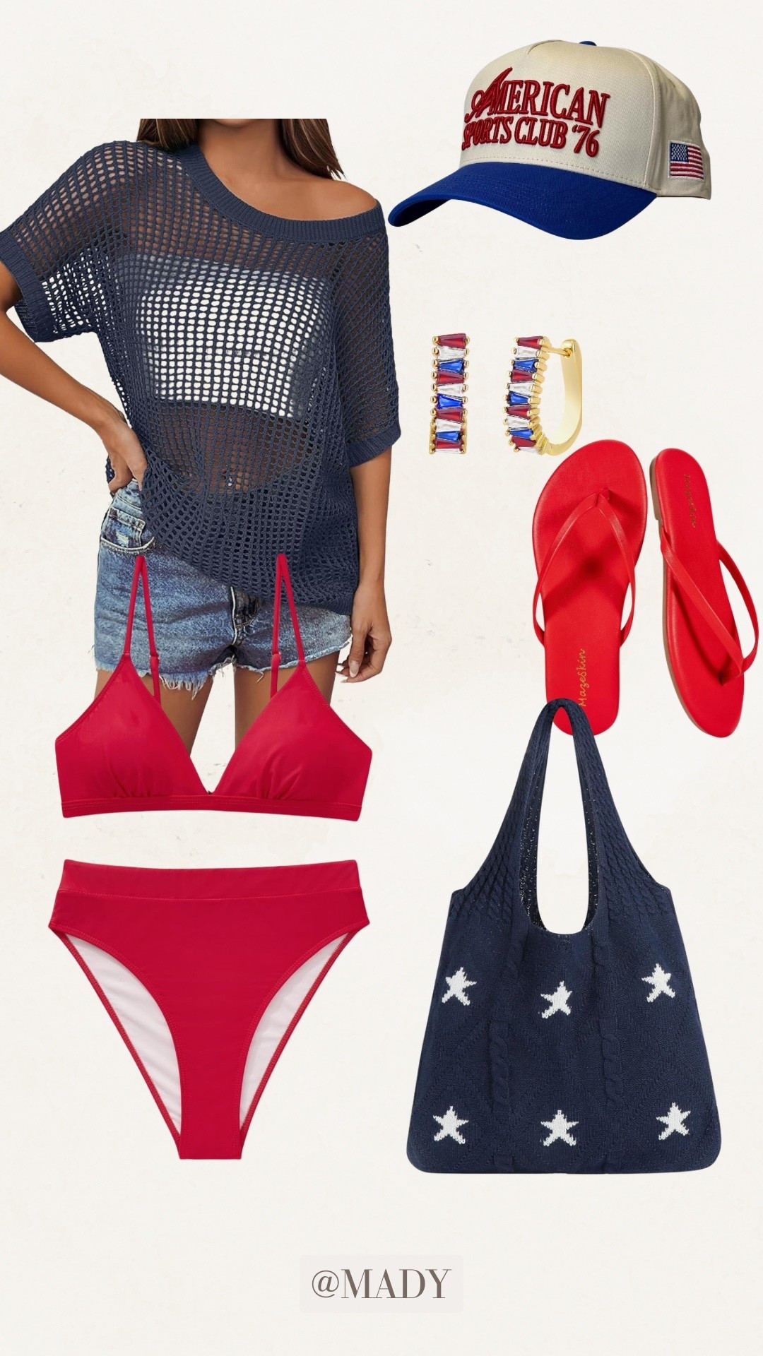 Fourth of July Outfit Ideas 🇺🇸 | Amazon Prime Day Deals Ending Today! ❤️🤍💙

Looking for the perfect Fourth of July outfit? This entire patriotic beach look is from Amazon and on Prime Day sale—but the deals end TODAY! From the red bikini and crochet cover-up to the trucker hat, beach tote, flip-flops, and statement earrings, this is the perfect affordable outfit for the Fourth of July, beach days, lake weekends, vacations, and summer celebrations.

Shop these Amazon Prime Day fashion deals before prices go back up!

#FourthOfJulyOutfit #FourthOfJulyStyle #AmazonPrimeDay #PrimeDayDeals #AmazonFashion #AmazonFinds #PatrioticOutfit #BeachOutfit #SummerOutfit #VacationOutfit #LakeDayOutfit #RedWhiteAndBlue #BeachStyle #AffordableFashion #LTKCreator #LTKStyle #AmazonMustHaves #SummerFashion #PatrioticStyle #PrimeDayFashion