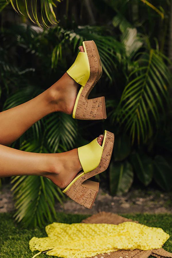 The Utopia Patent Heel in Lime Punch • Impressions Online Boutique | Impressions Online Boutique