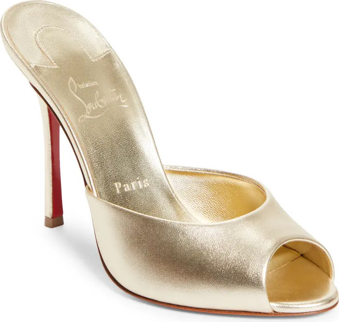 Christian Louboutin Me Dolly Peep Toe Slide Sandal (Women) | Nordstrom | Nordstrom