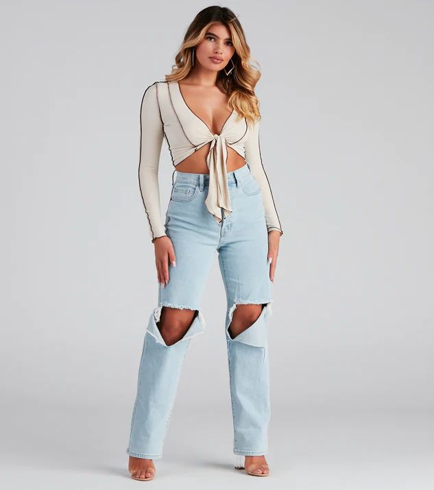 Good Vibes High Rise Boyfriend Jeans | Windsor Stores