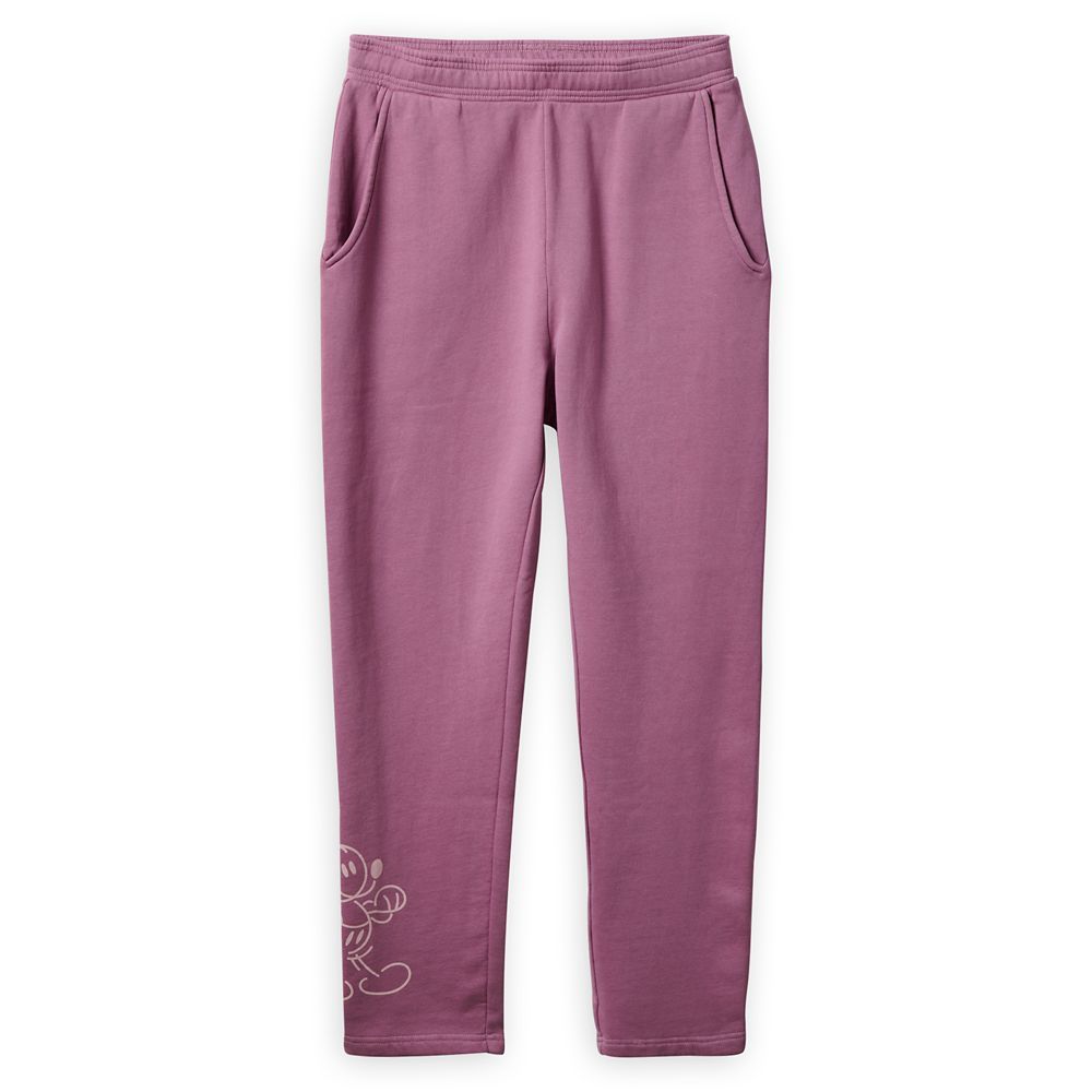 Mickey Mouse Genuine Mousewear Jogger Sweatpants for Women – Plum | Disney Store