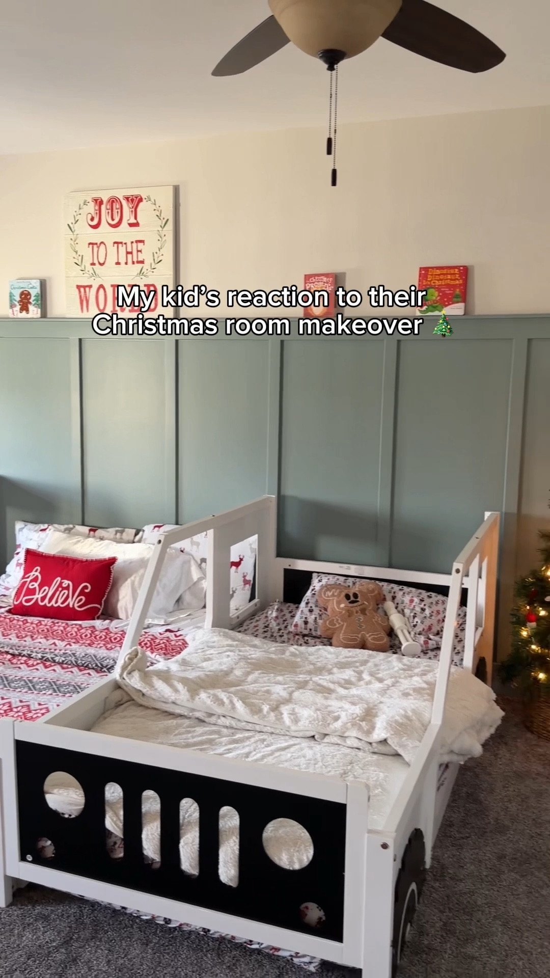 In my last reel you saw the transformation from start to finish while adding that Christmas magic to my kids’ room. ✨ Here’s their reaction — completely priceless! I was lucky to finish while the twins napped. 💕 Creating these little moments of magic makes all the chaos worth it!

#ChristmasDecor #ChristmasMagic #HolidayHome #ChristmasVibes #KidsRoomDecor #ChristmasInspo #Christmas2025 #ChristmasDecorations #FestiveHome #HolidayStyle #WinterWonderland #MerryAndBright #ChristmasReel #DeckTheHalls #CozyHome #HolidayDecor #ChristmasSpirit #ChristmasIdeas #HomeForTheHolidays #ChristmasTraditions #ChristmasJoy #HolidaySeason #ChristmasTime #ChristmasMood #ChristmasInspo2025


#LTKFamily #LTKKids #LTKSeasonal