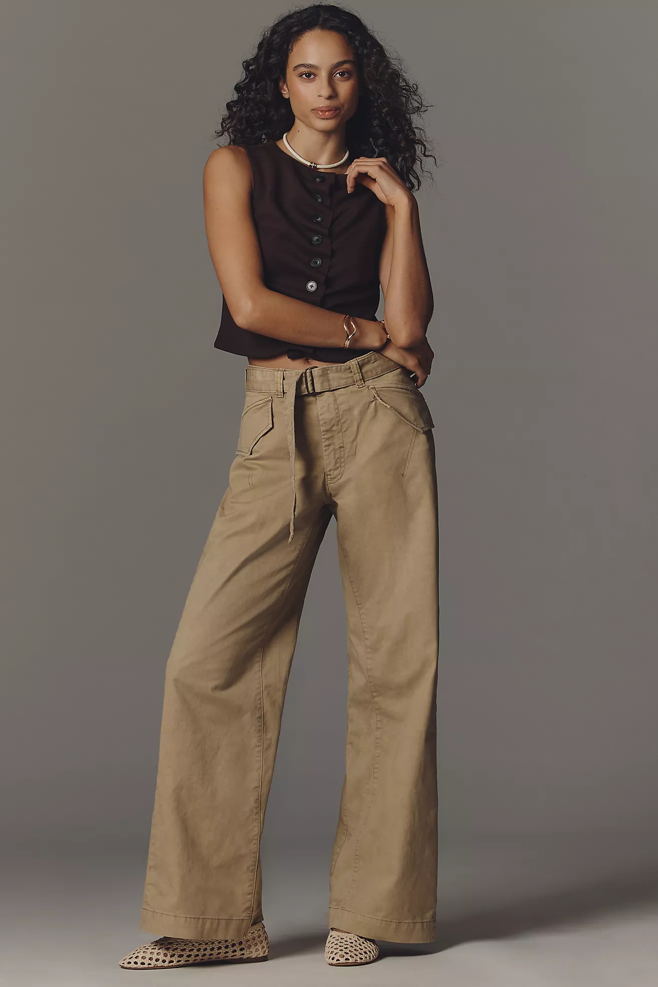 Pilcro Ace Full Slouch Pants | Anthropologie (US)