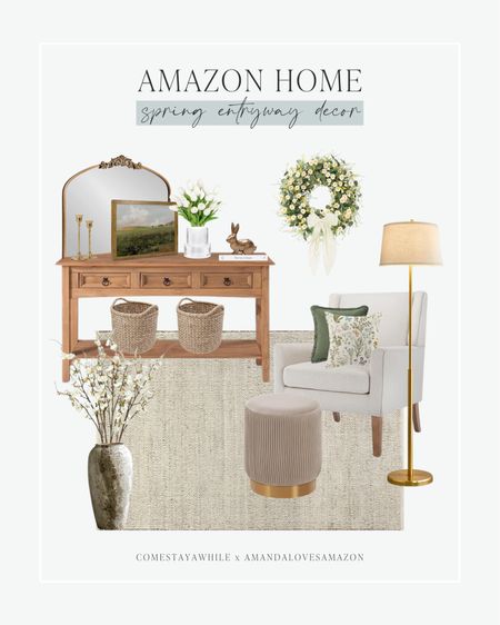 Spring entryway refresh from Amazon!! 🌷 

#LTKhome #LTKSeasonal