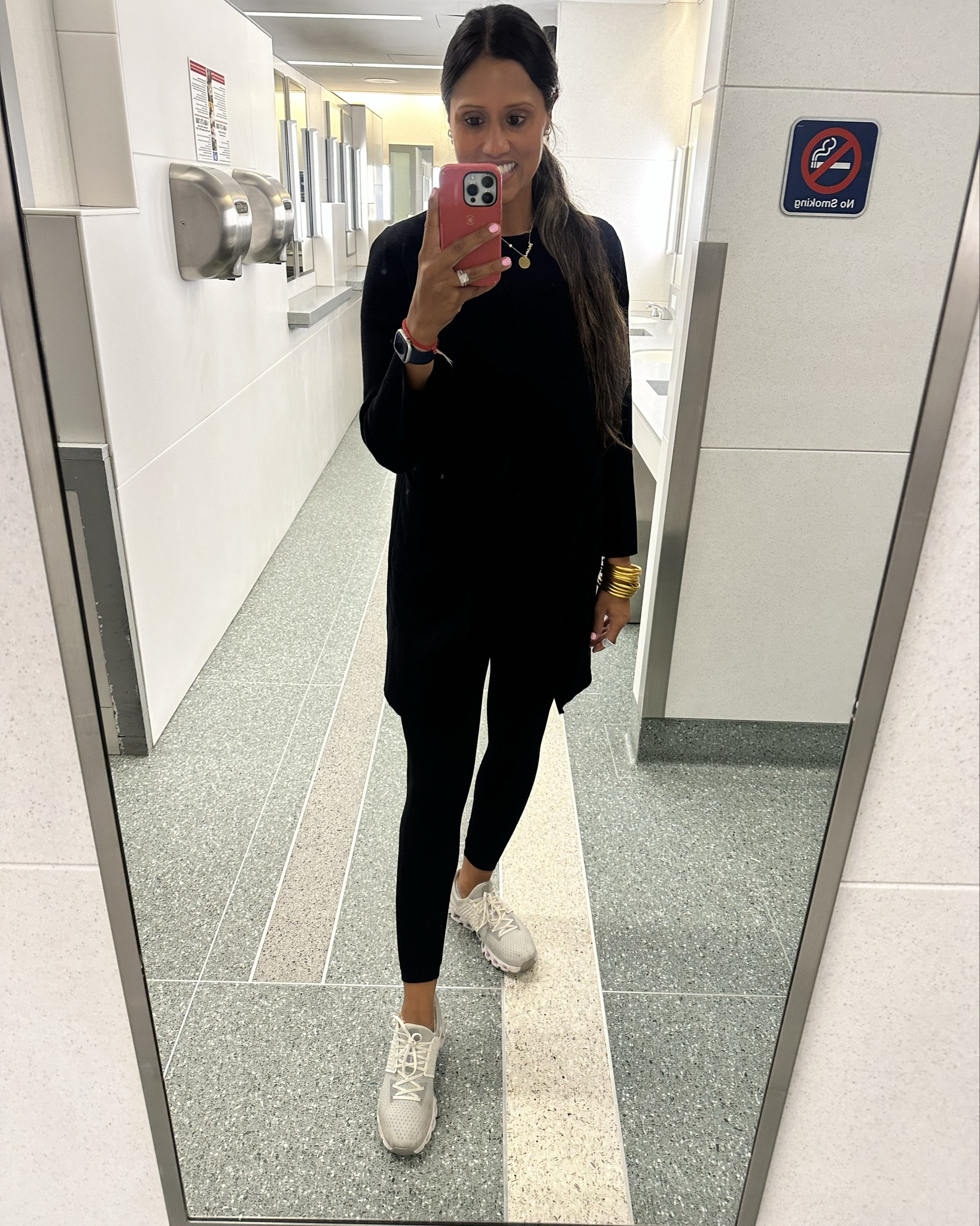 Nothing beats a triple black airport fit.  My favorite cardigan from Amazon I have it in 3 colors! And of course my comfortable On cloud shoes. 

#LTKActive #LTKTravel #LTKFindsUnder50