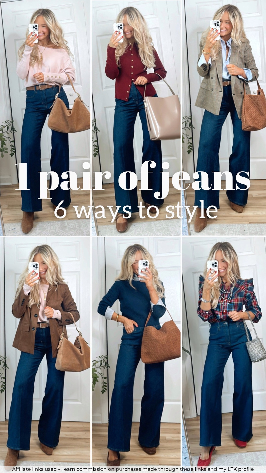6 ways to style wide leg jeans this fall! 

#LTKCyberWeek