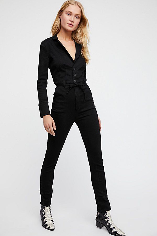 Take Me Out Fitted Jumpsuit by Free People | Free People