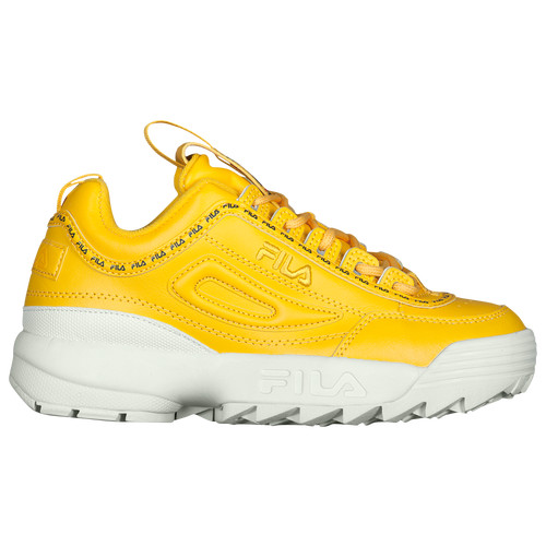 Fila Disruptor II Premium Repeat - Womens - Yellow | eastbay.com