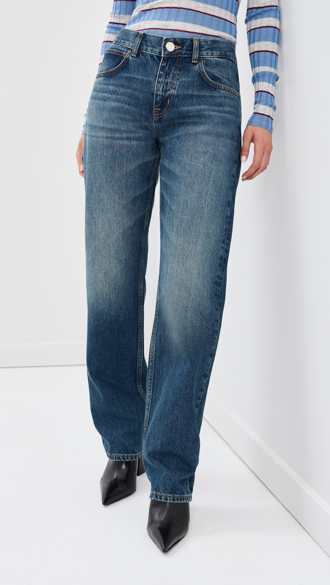 The Beau Classic Buckle Jeans | Shopbop