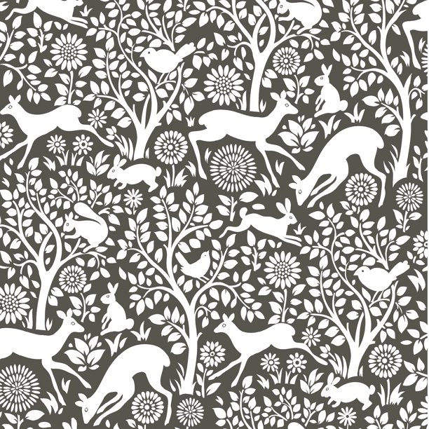 Nuwallpaper Charcoal Merriment Peel & Stick Wallpaper - Walmart.com | Walmart (US)