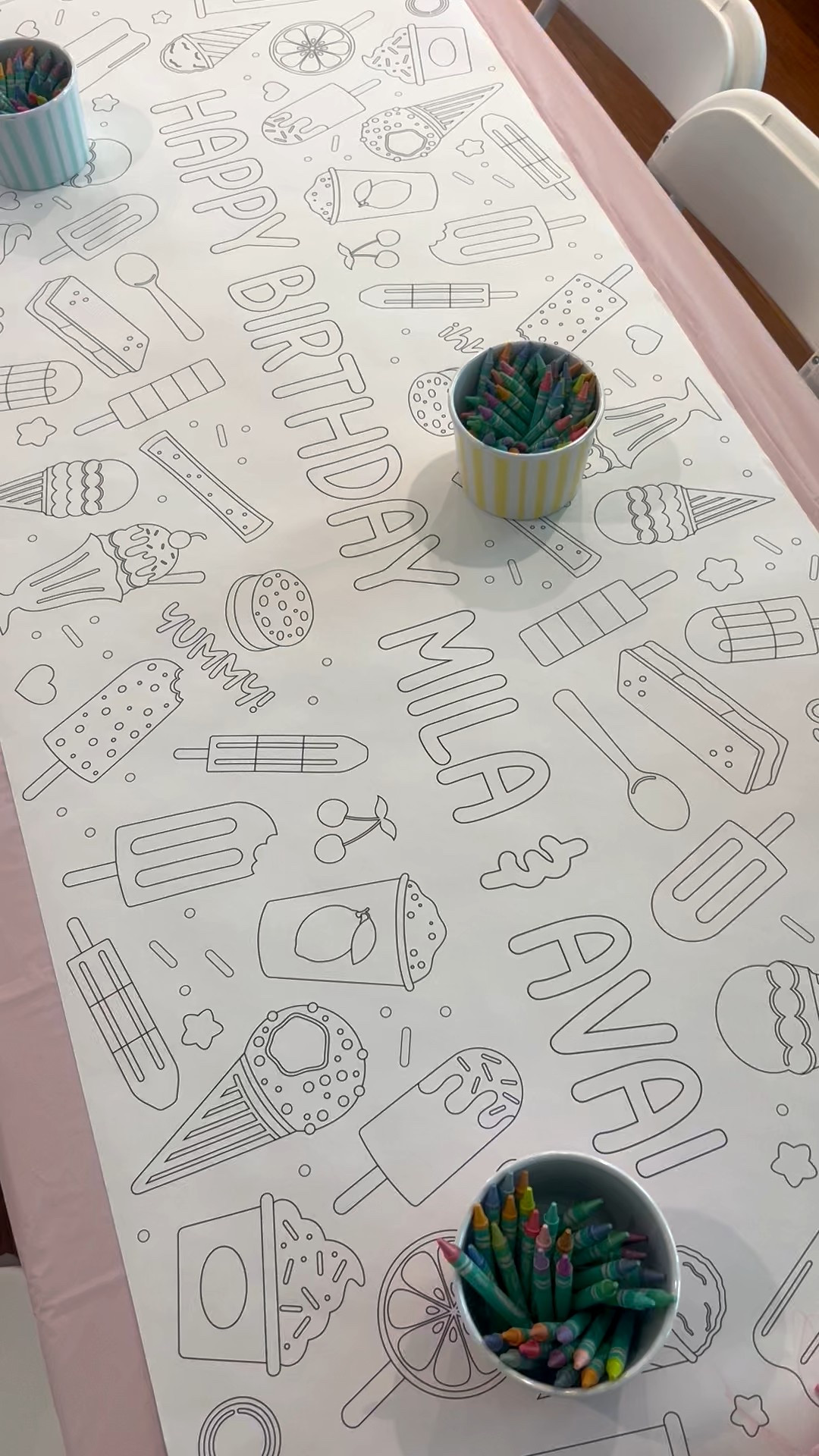 THE PERFECT touch to a toddler party! So glad I found this super cute & customizable coloring posted for the kids table! Creative & cute! 🎨🩵💚💛💗💜🍦🎀🎉🎂 #LTKkids #LTKtoddlers #LTKkidsparty #LTKbirthday #LTKbirthdayparty #LTKmom

#LTKKids #LTKParties #LTKHome