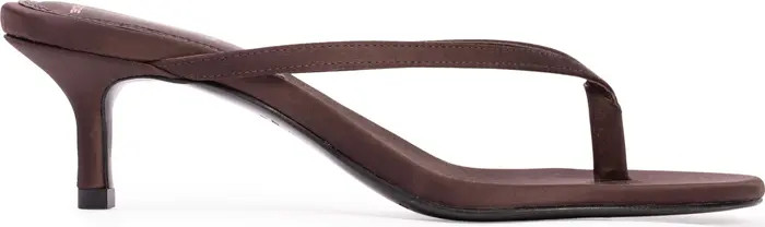 BLACK SUEDE STUDIO Tash 50 Satin Thong Sandal | Nordstrom | Nordstrom