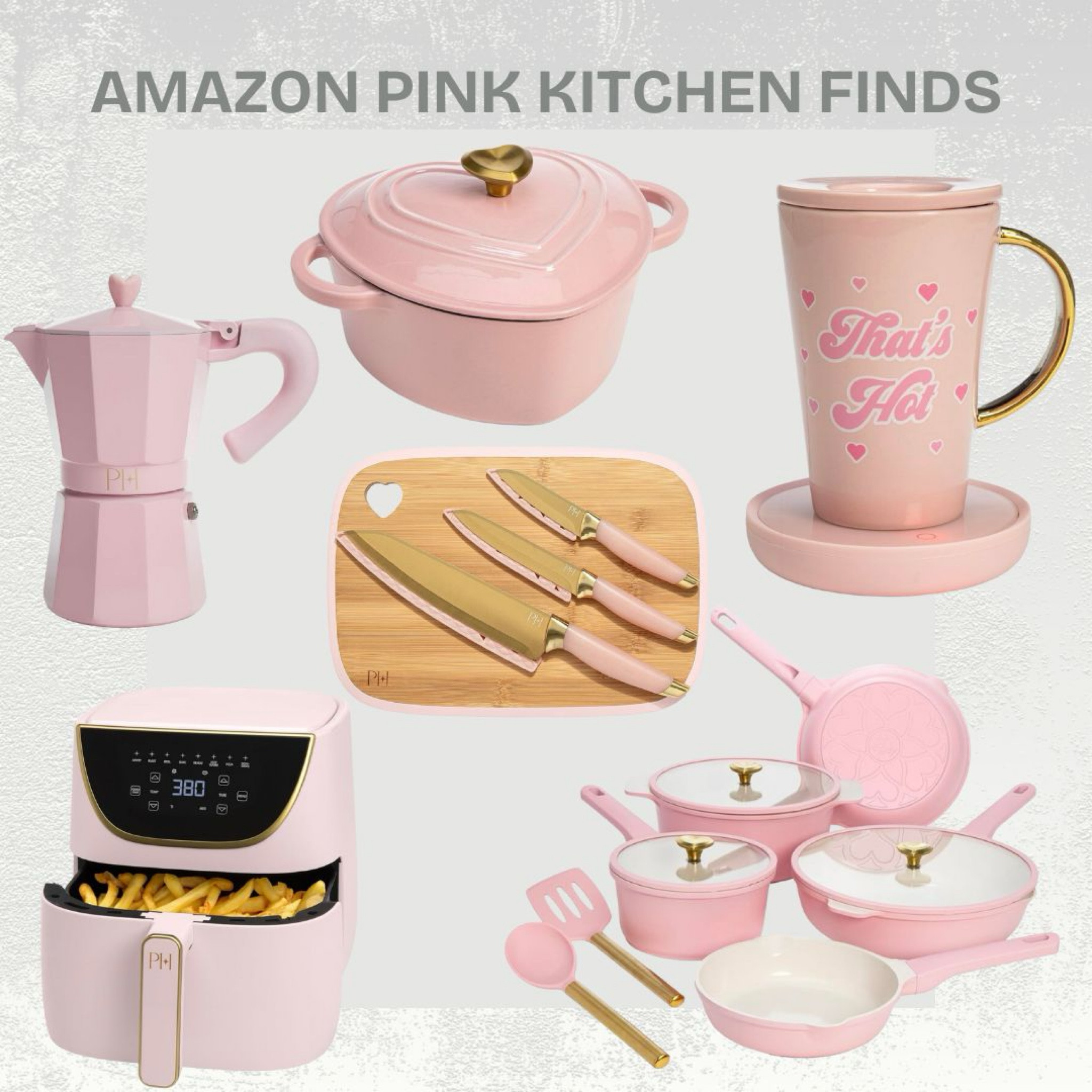 Amazon Pink Kitchen Finds #amazonhome #parishilton 

#LTKMostLoved #LTKHome #LTKFindsUnder100