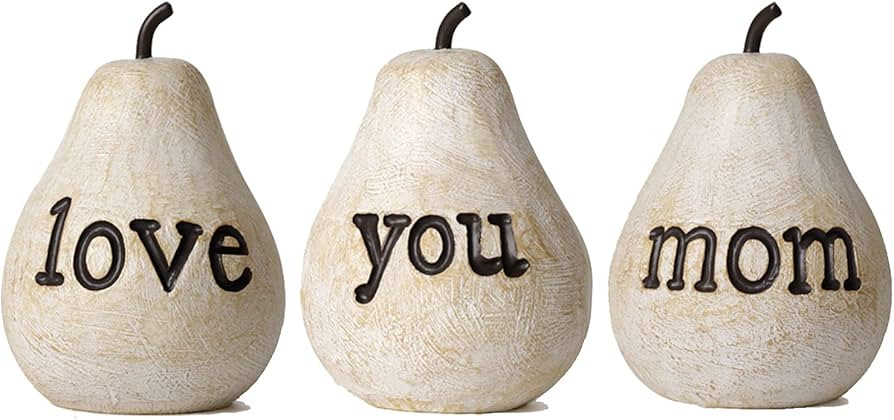 Love You Mom Pears - Gift for Mom, Mothers Day Birthday Gift, Mom Gifts from Daughters Son, Perfe... | Amazon (US)