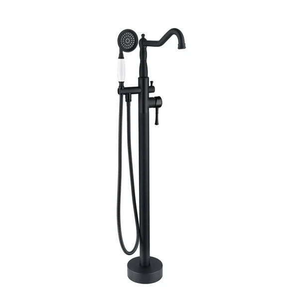 Double Handle Floor Mounted Freestanding Tub Filler | Wayfair North America